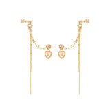 Jordelle Rose Quartz Earring