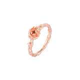 Rosé Garnet Gemstone Ring
