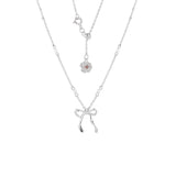 Chérie-lien Tie Ribbon Pearl Necklace