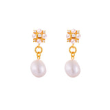 Swiftlet Drop Pearl Earrings