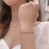 Oriental Floral Mahjong Bracelet