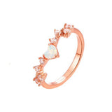 Iris Heart Opal Ring