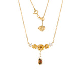 Rosé Garnet Locket Necklace