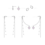 Jordelle Rose Quartz Earring