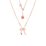 Chérie-lien Tie Ribbon Pearl Necklace