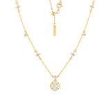 Iris Clover Opal Necklace