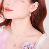 Indigo Bloom 2-Ways Butterfly Topaz Earrings