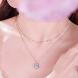 Indigo Bloom 2-In-1 Topaz Necklace