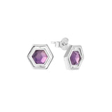 Starlit Elise Amethyst Studs