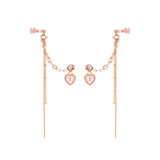 Jordelle Rose Quartz Earring