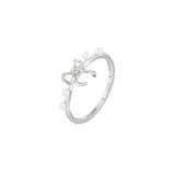 Chérie-lien Tie Ribbon Pearl Ring