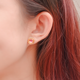 Starlit Elise Amethyst Studs