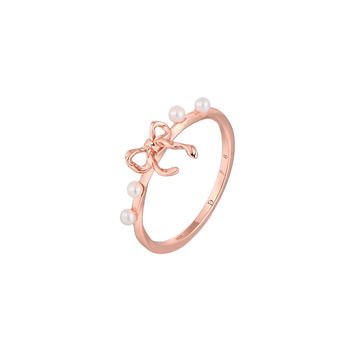 Chérie-lien Tie Ribbon Pearl Ring