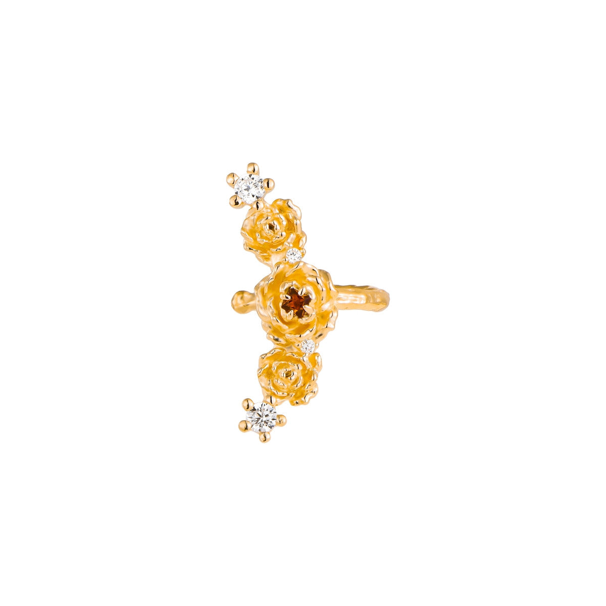 Rosé Garnet Ear Cuff