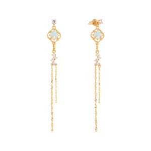 Iris Opal Clover 3-Way Earring