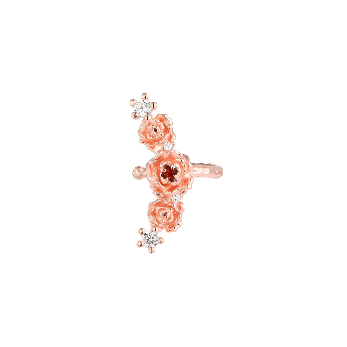 Rosé Garnet Ear Cuff