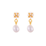 Swiftlet Drop Pearl Earrings