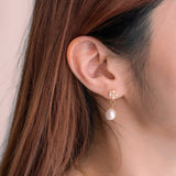 Swiftlet Drop Pearl Earrings