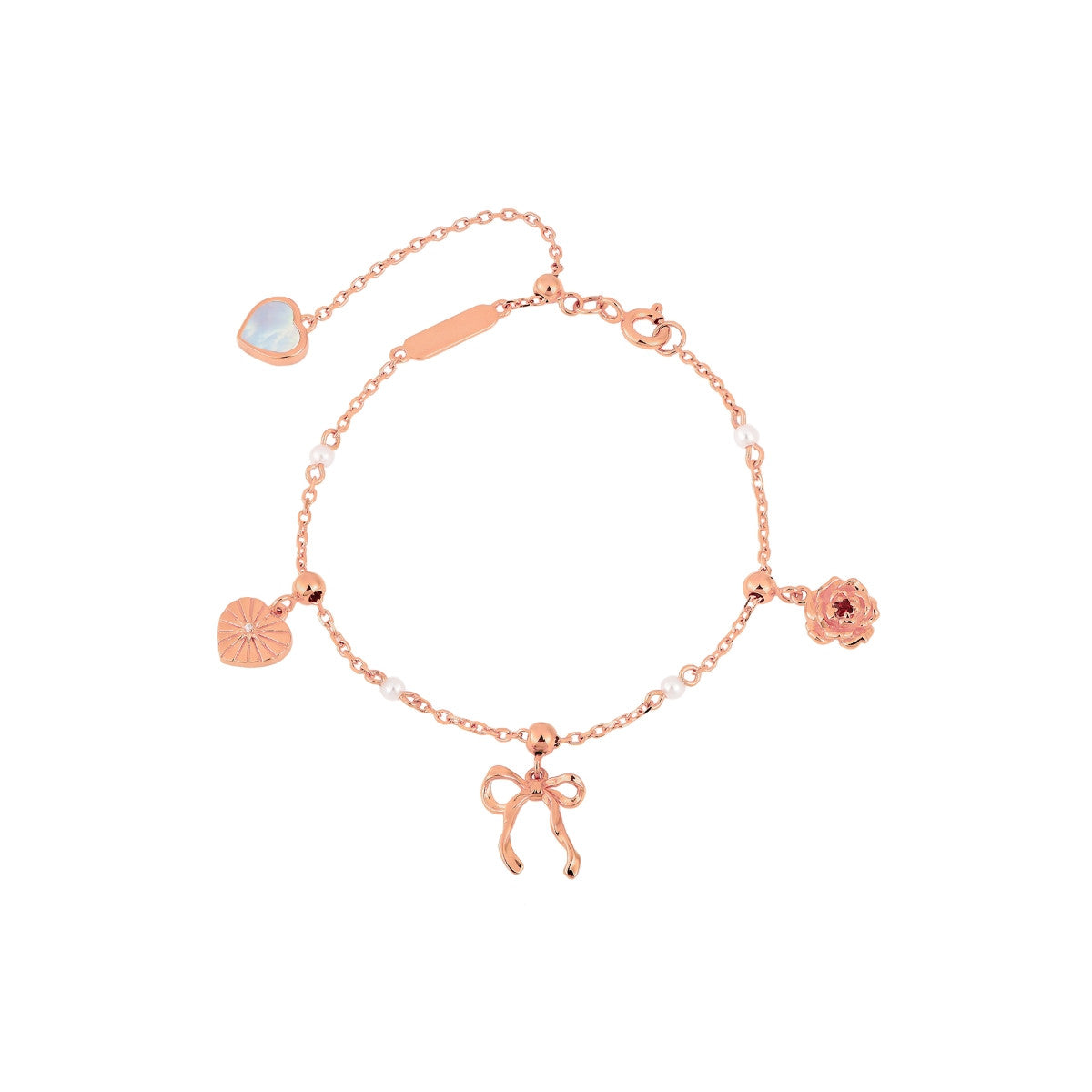 Chérie-lien Tie Ribbon Pearl Bracelet