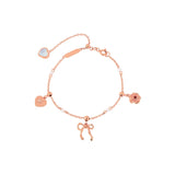 Chérie-lien Tie Ribbon Pearl Bracelet