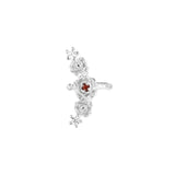 Rosé Garnet Ear Cuff