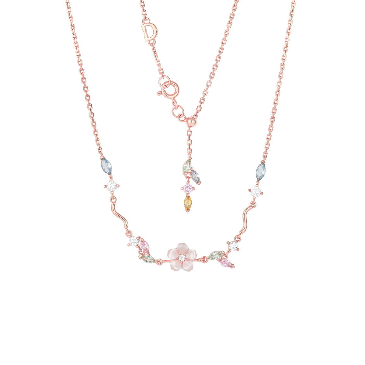 [PRE-LAUNCH PREORDER] Threaded Blossom Mother of Pearl Sakura Necklace