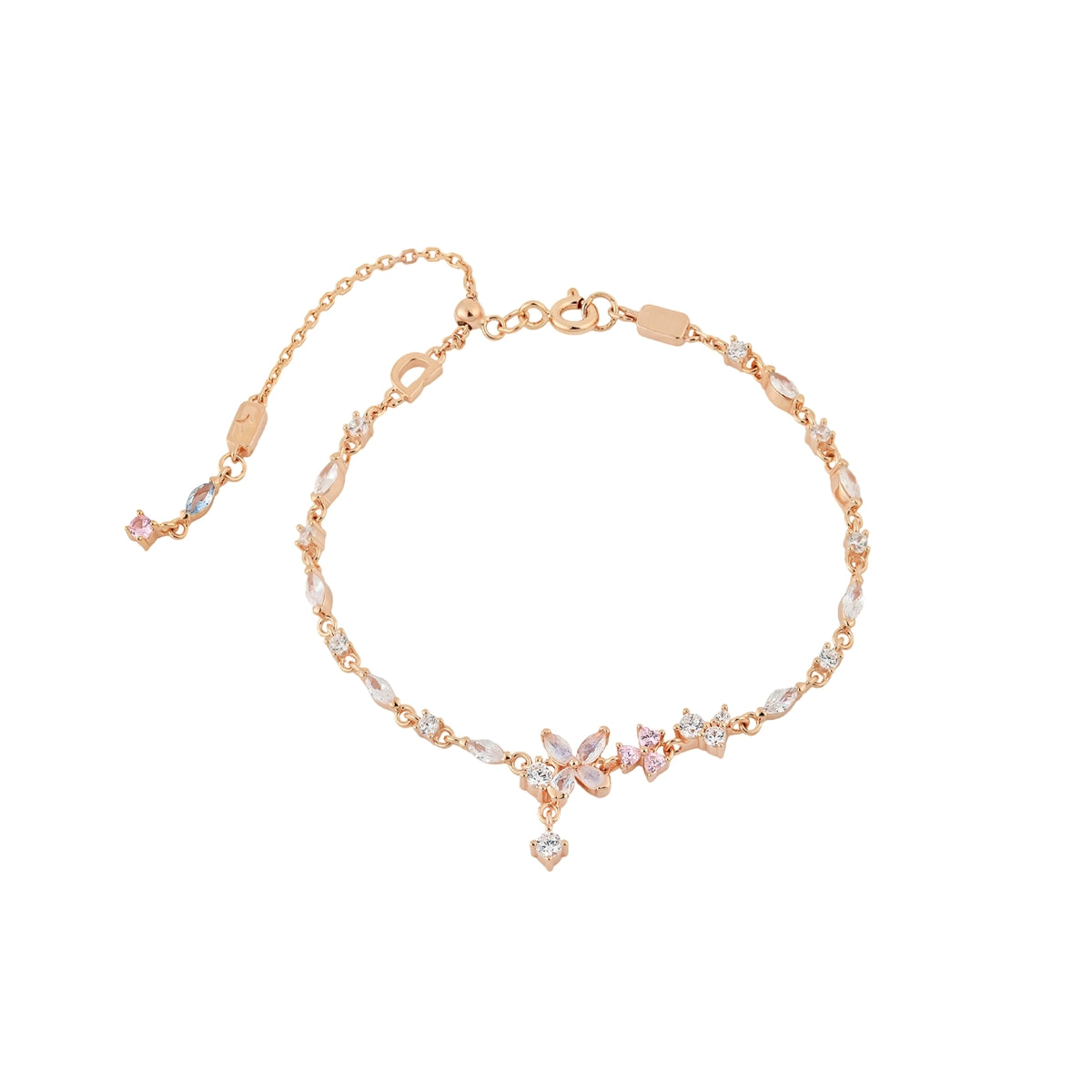 Flutter Jewel Butterfly Moonstone Tennis Bracelet