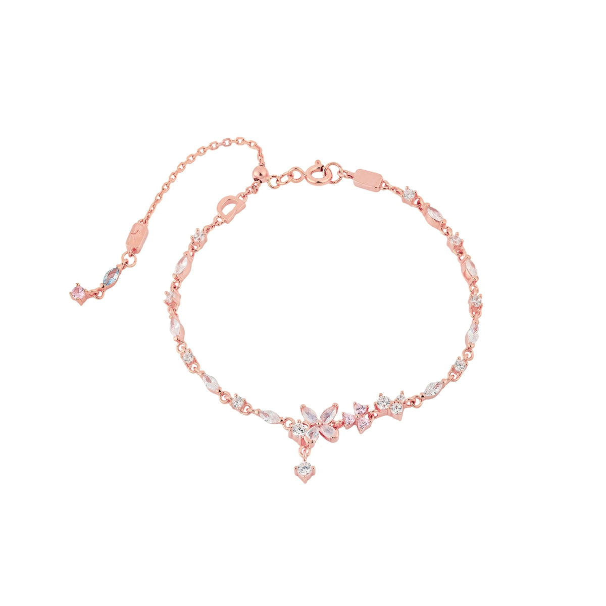 Flutter Jewel Butterfly Moonstone Tennis Bracelet