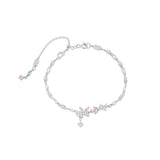 Flutter Jewel Butterfly Moonstone Tennis Bracelet