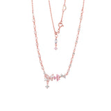 Flutter Jewel Butterfly Moonstone Tennis Necklace
