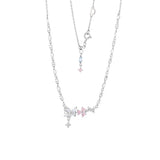 Flutter Jewel Butterfly Moonstone Tennis Necklace