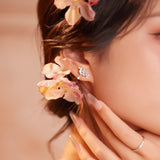 Flutter Jewel Butterfly Moonstone Stud Earrings