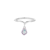 Indigo Bloom Topaz Charm Ring