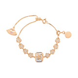 Oriental Floral "HU" Mahjong Bracelet