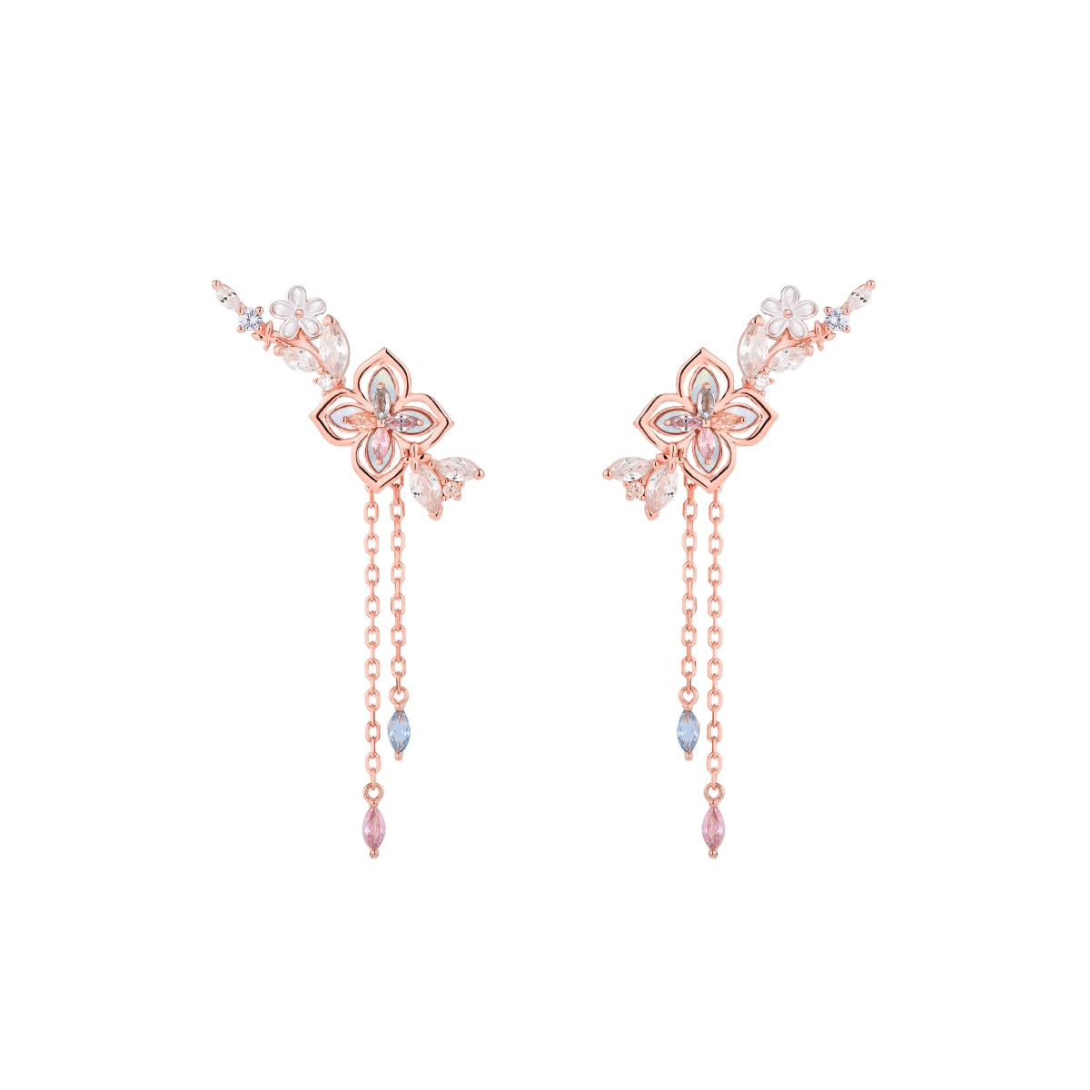 Petal Tapestry 2-Way Earrings