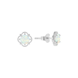 Iris Clover Opal Studs